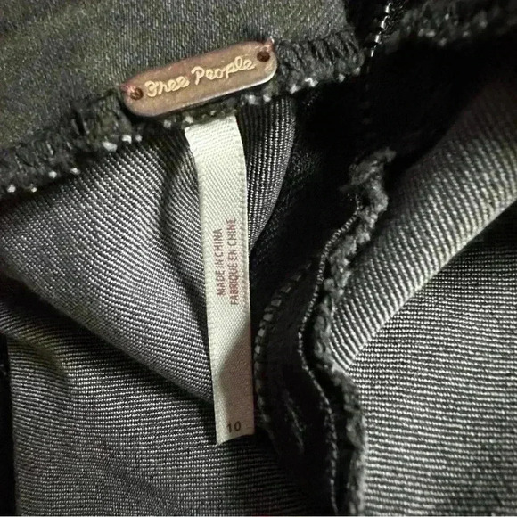 Anthropologie Free People Livin’ It Up Belted Denim Pencil Skirt Women’s 10 - Picture 12 of 12